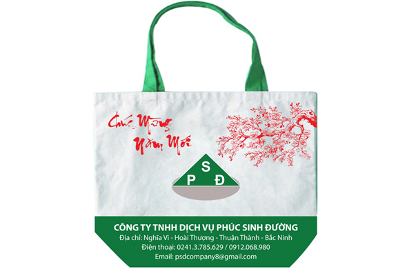 Túi vải chặt góc có đáy 