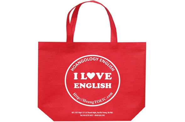 Túi vải chặt góc có đáy – Vải không dệt Kinh Bắc