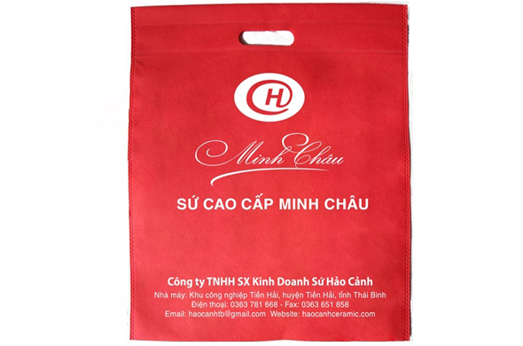 Túi vải không dệt ép nhiệt đục lỗ - “Vải không dệt Kinh Bắc”