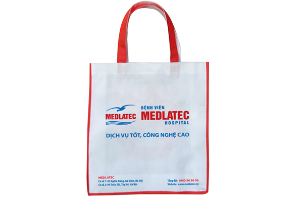 Túi vải không dệt ép nhiệt quai xách - “Vải không dệt Kinh Bắc”