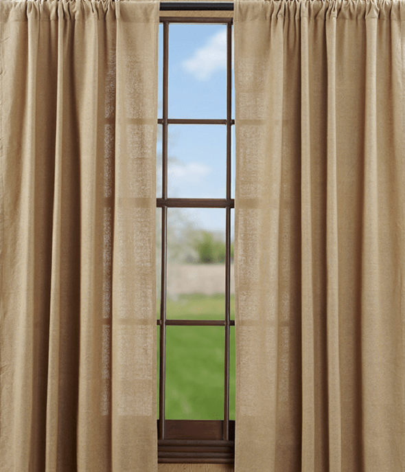 Rèm cửa làm từ vải bố