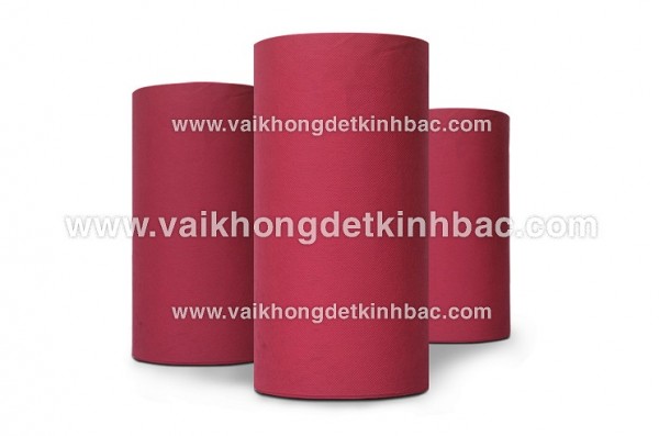 Vải không dệt màu đỏ đun